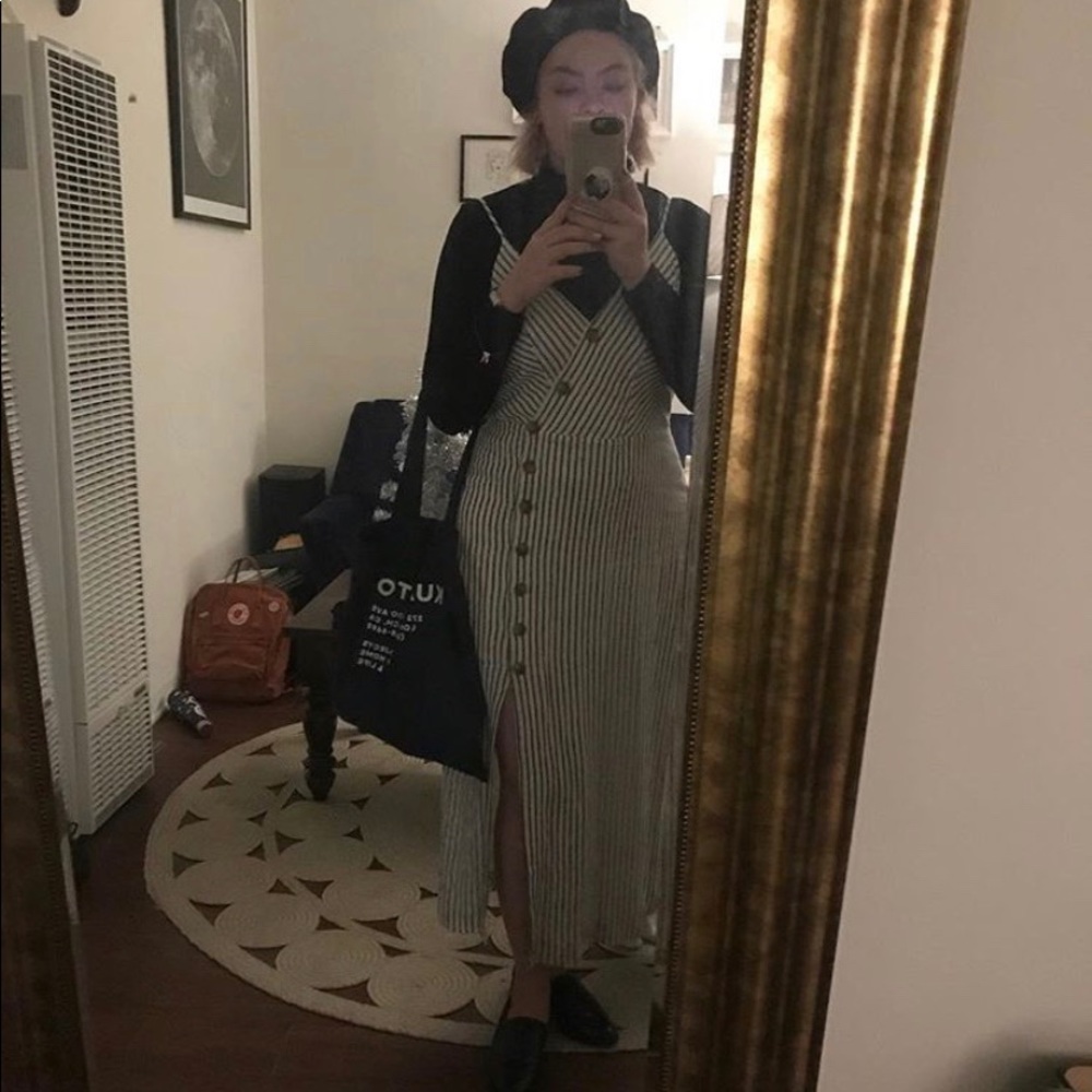 Urban Outfitters UO Striped Linen Dress